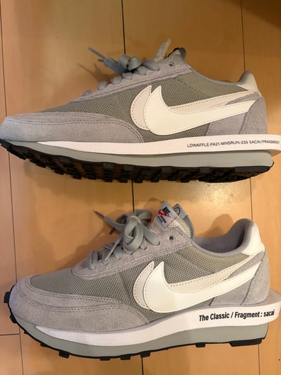 fragment design × sacai × Nike LD Waffle "Light Smoke Grey"
