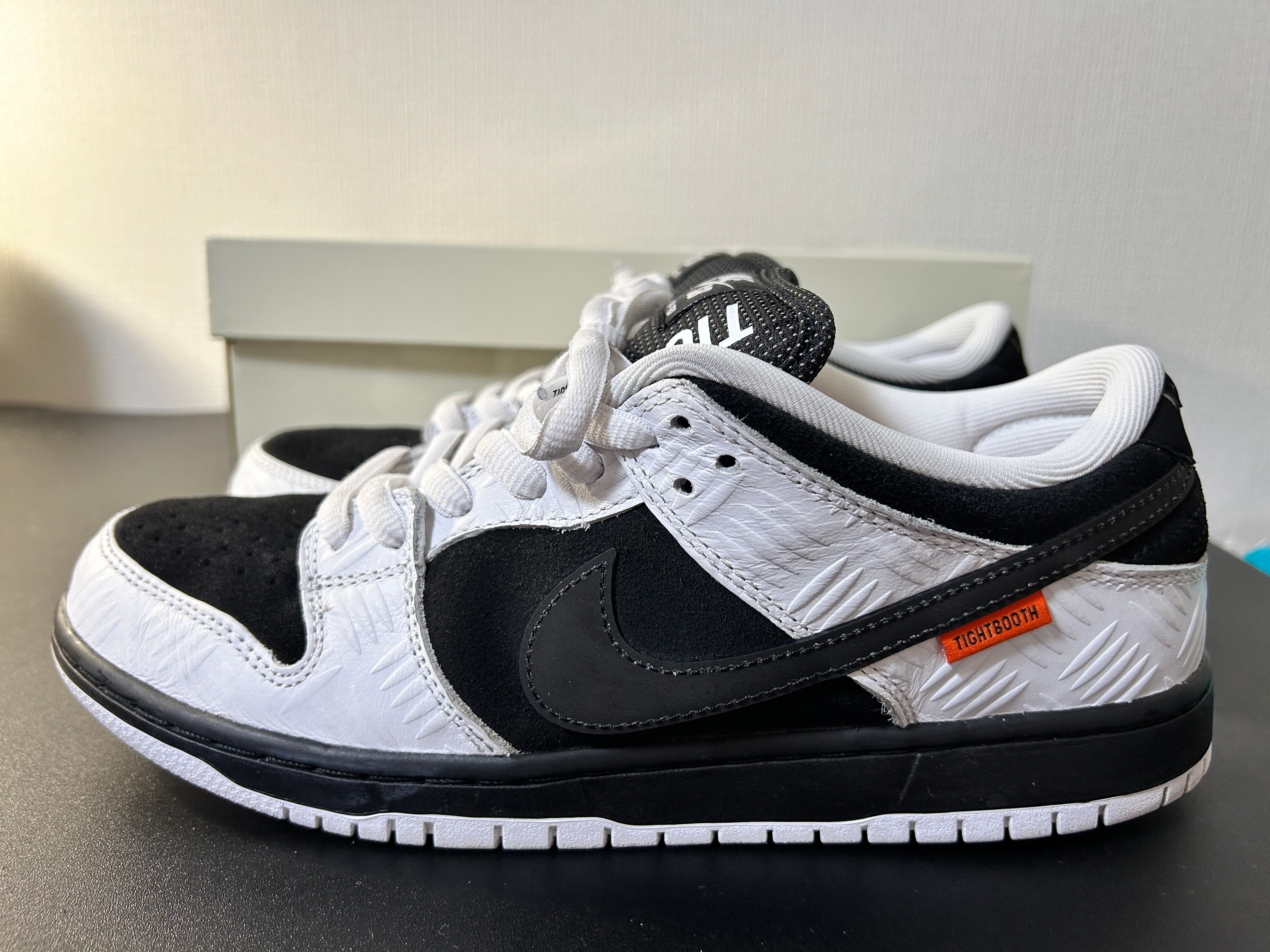 TIGHTBOOTH × Nike SB Dunk Low Pro QS "Black and White"