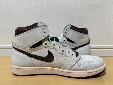 A Ma Maniere × Nike Air Jordan 1 Retro High OG "Sail and Burgundy"