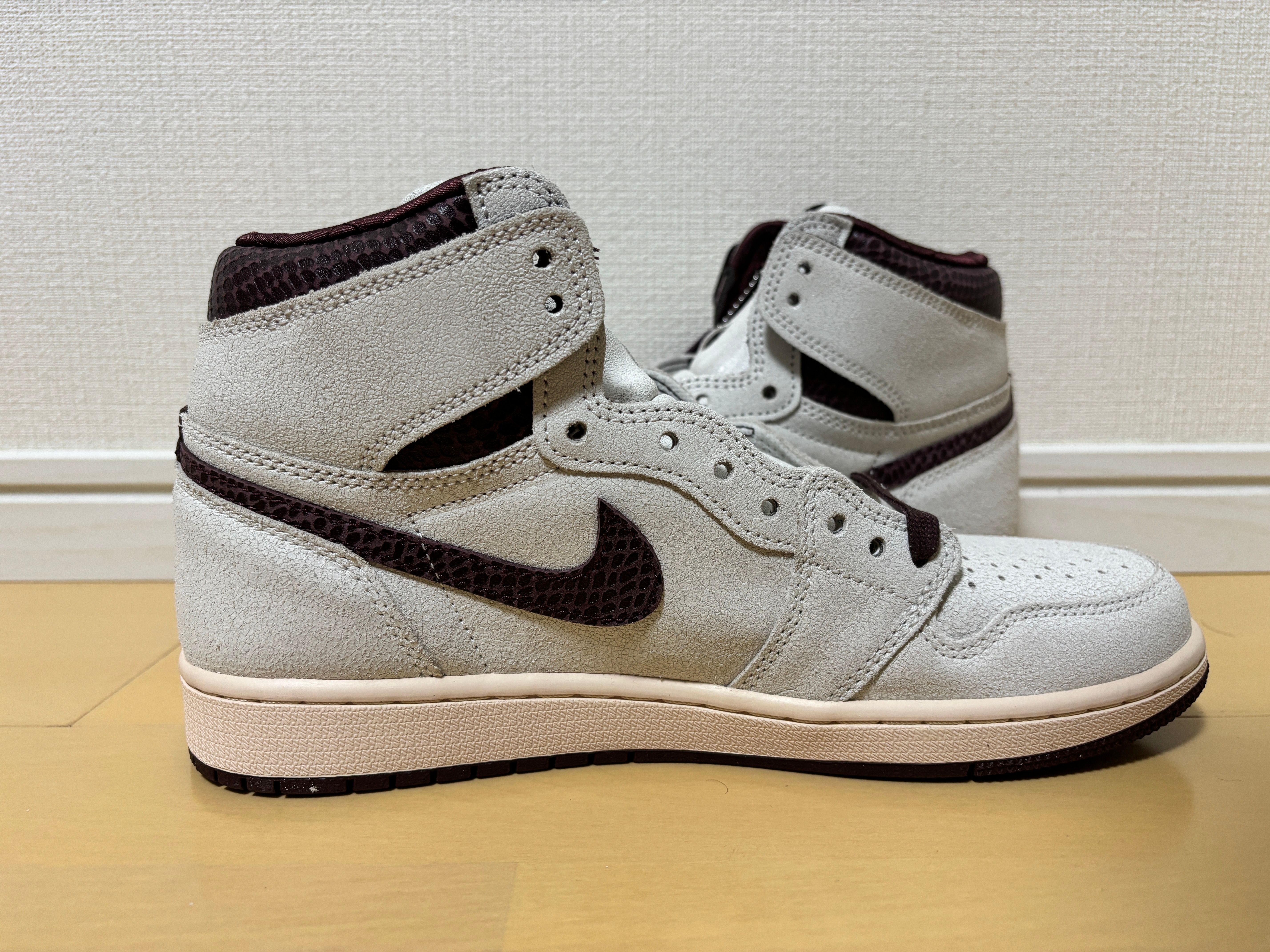 A Ma Maniere × Nike Air Jordan 1 Retro High OG "Sail and Burgundy"