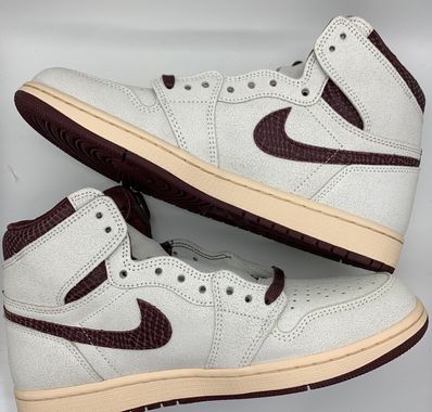 A Ma Maniere × Nike Air Jordan 1 Retro High OG "Sail and Burgundy"