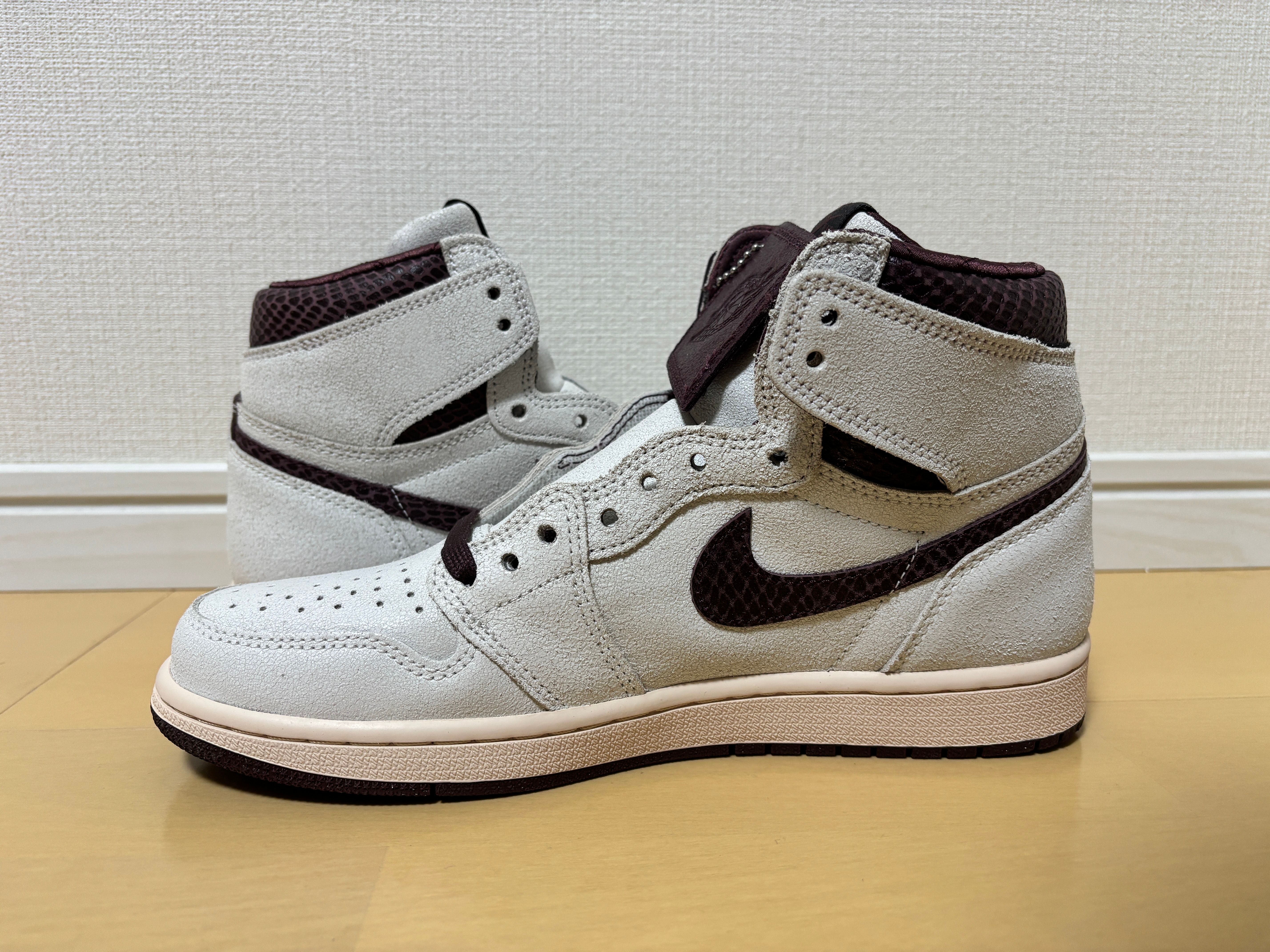 A Ma Maniere × Nike Air Jordan 1 Retro High OG "Sail and Burgundy"