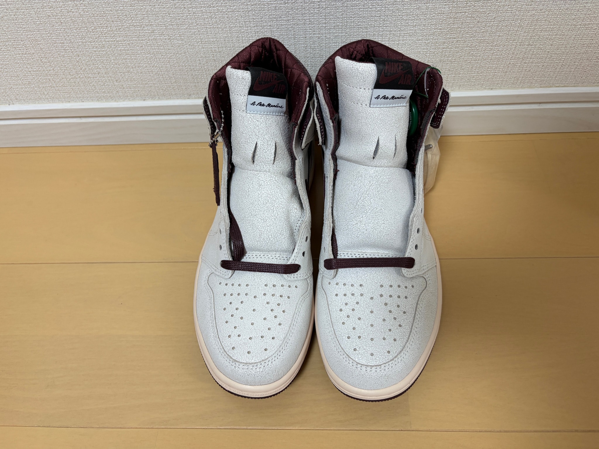 A Ma Maniere × Nike Air Jordan 1 Retro High OG "Sail and Burgundy"