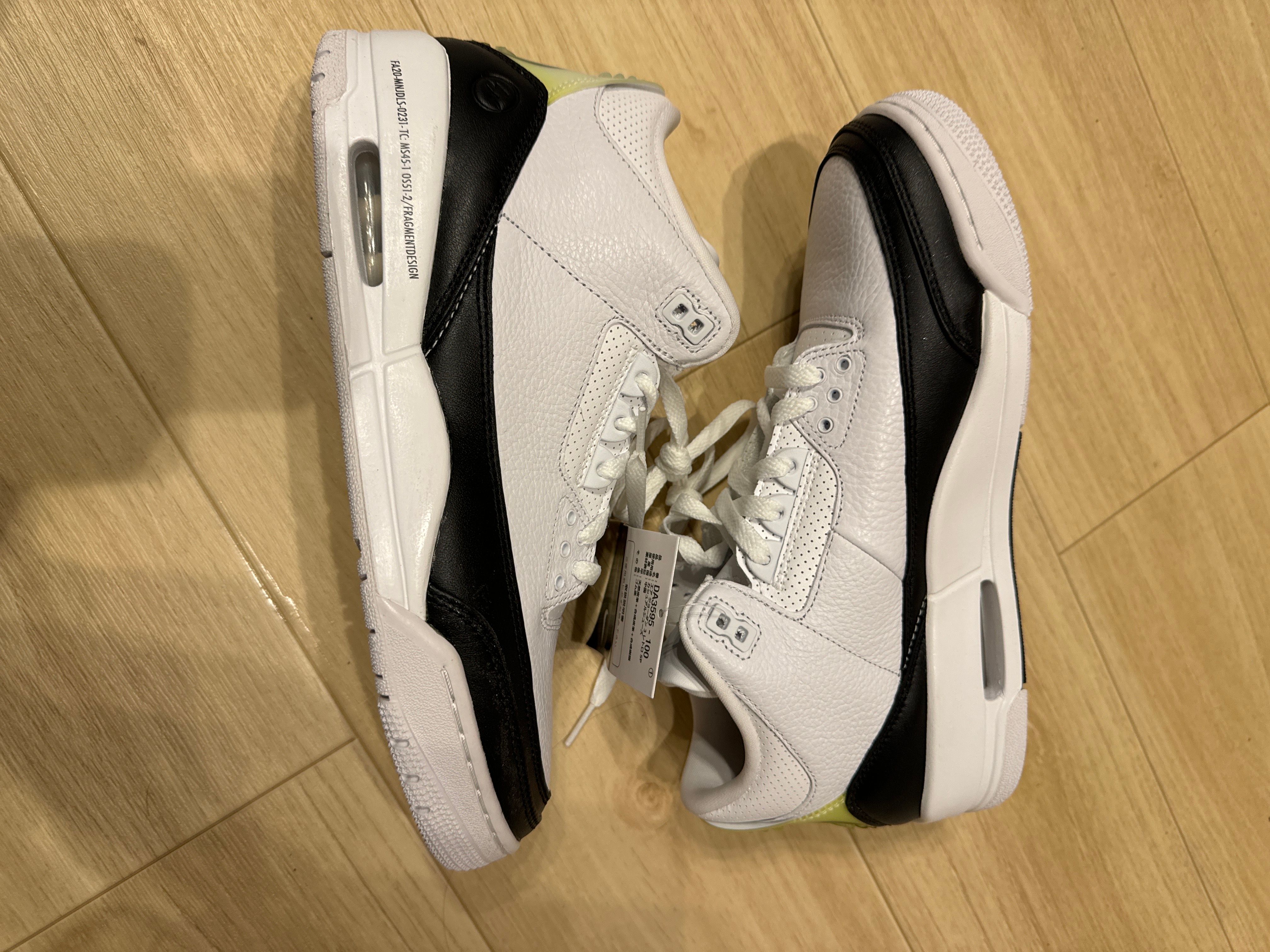 Fragment × Nike Air Jordan 3 "White/Black"