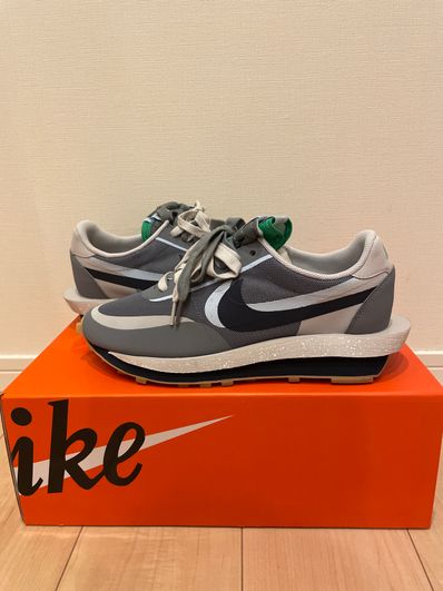 CLOT × Sacai × Nike LD Waffle "Grey Obsidian/Cool Grey"