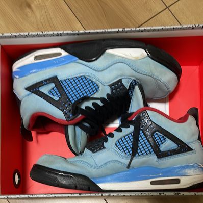 Travis Scott × Nike Air Jordan 4 Retro Cactus Jack "University Blue"