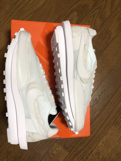sacai × Nike LDV Waffle "Triple White"