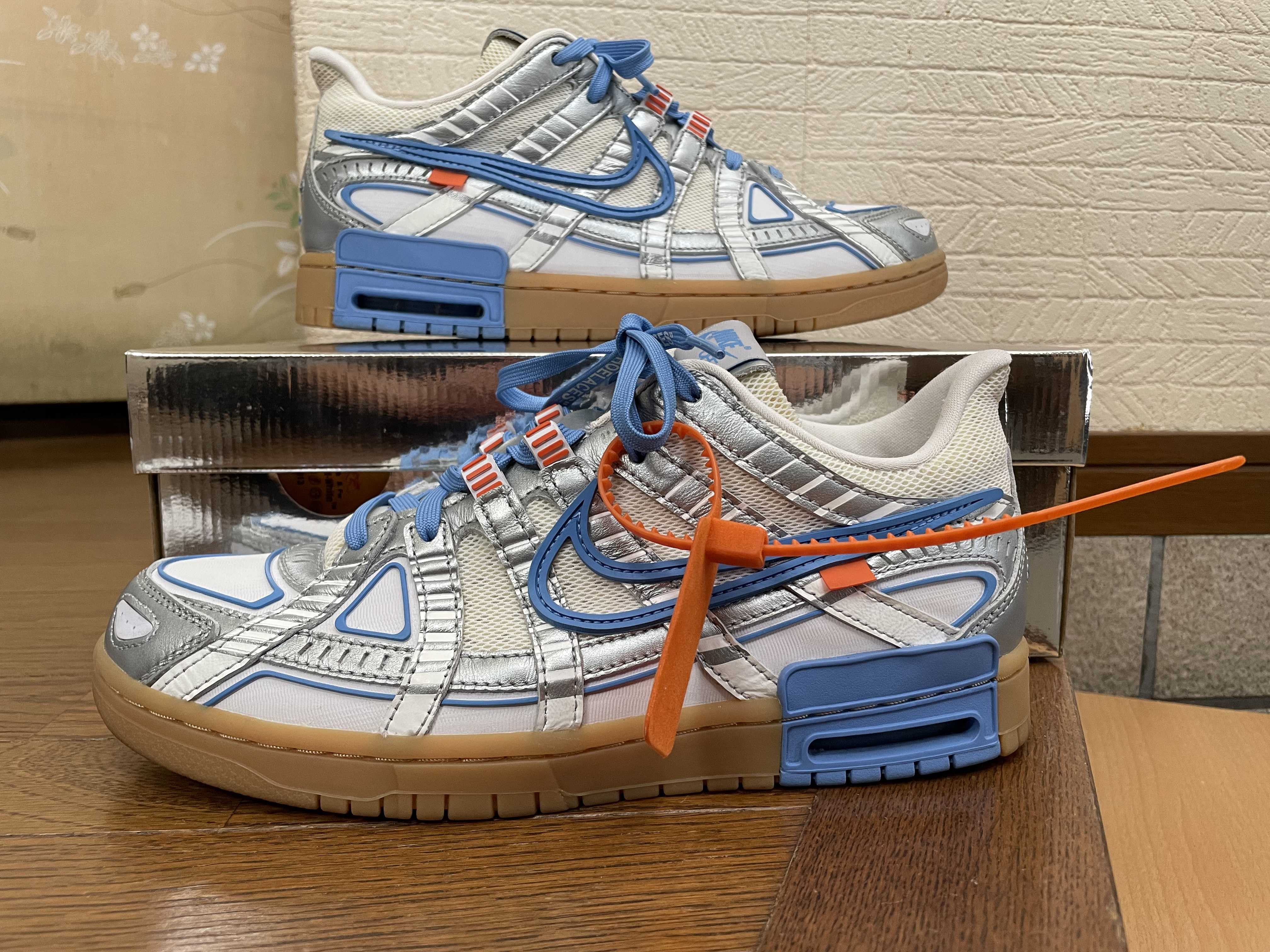 Off-White × Nike Air Rubber Dunk "White/University Blue" 