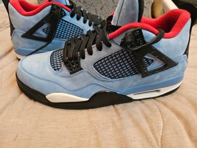 Travis Scott × Nike Air Jordan 4 Retro Cactus Jack "University Blue"