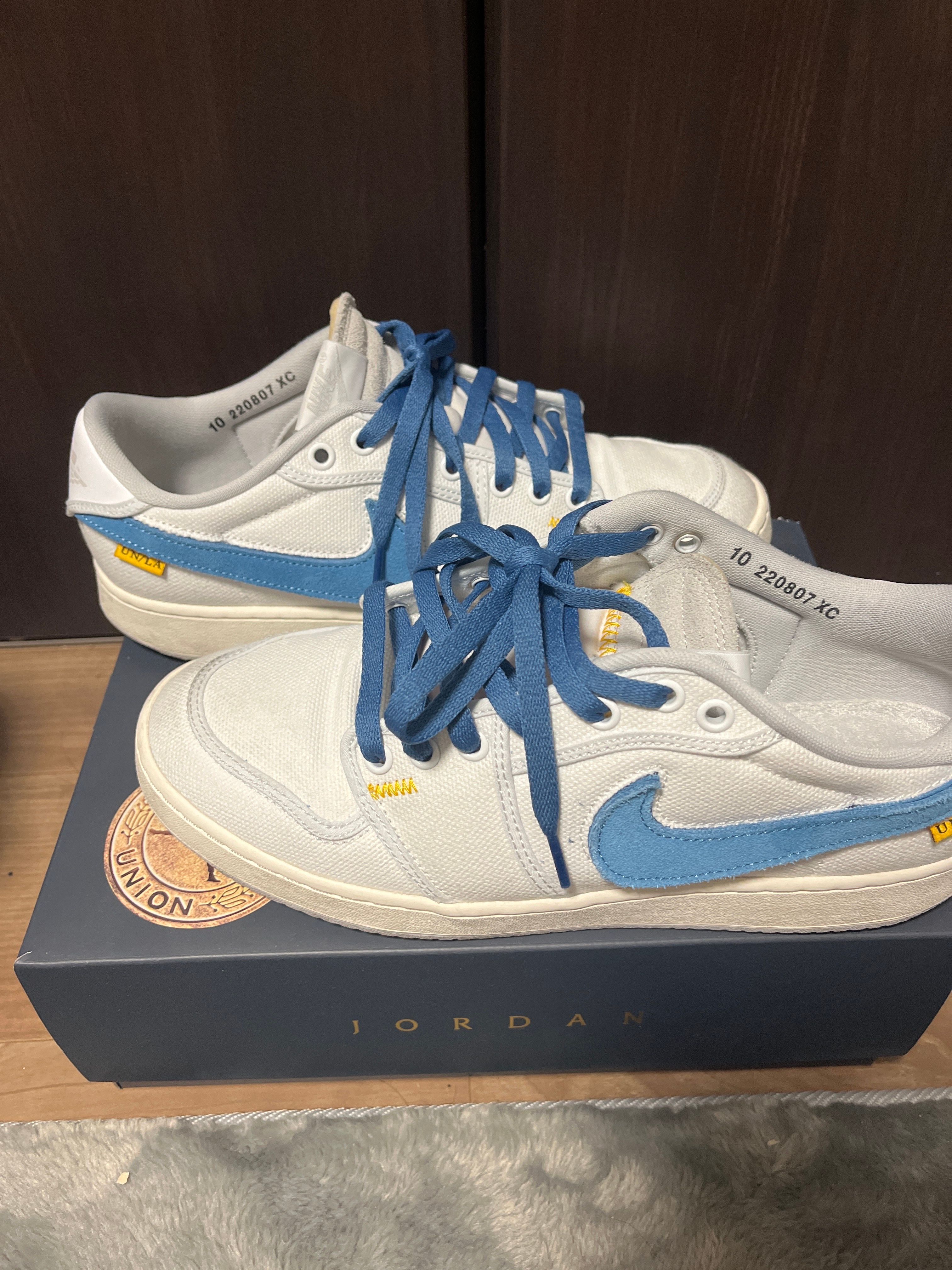 UNION × Nike Air Jordan 1 Low KO "White Canvas"