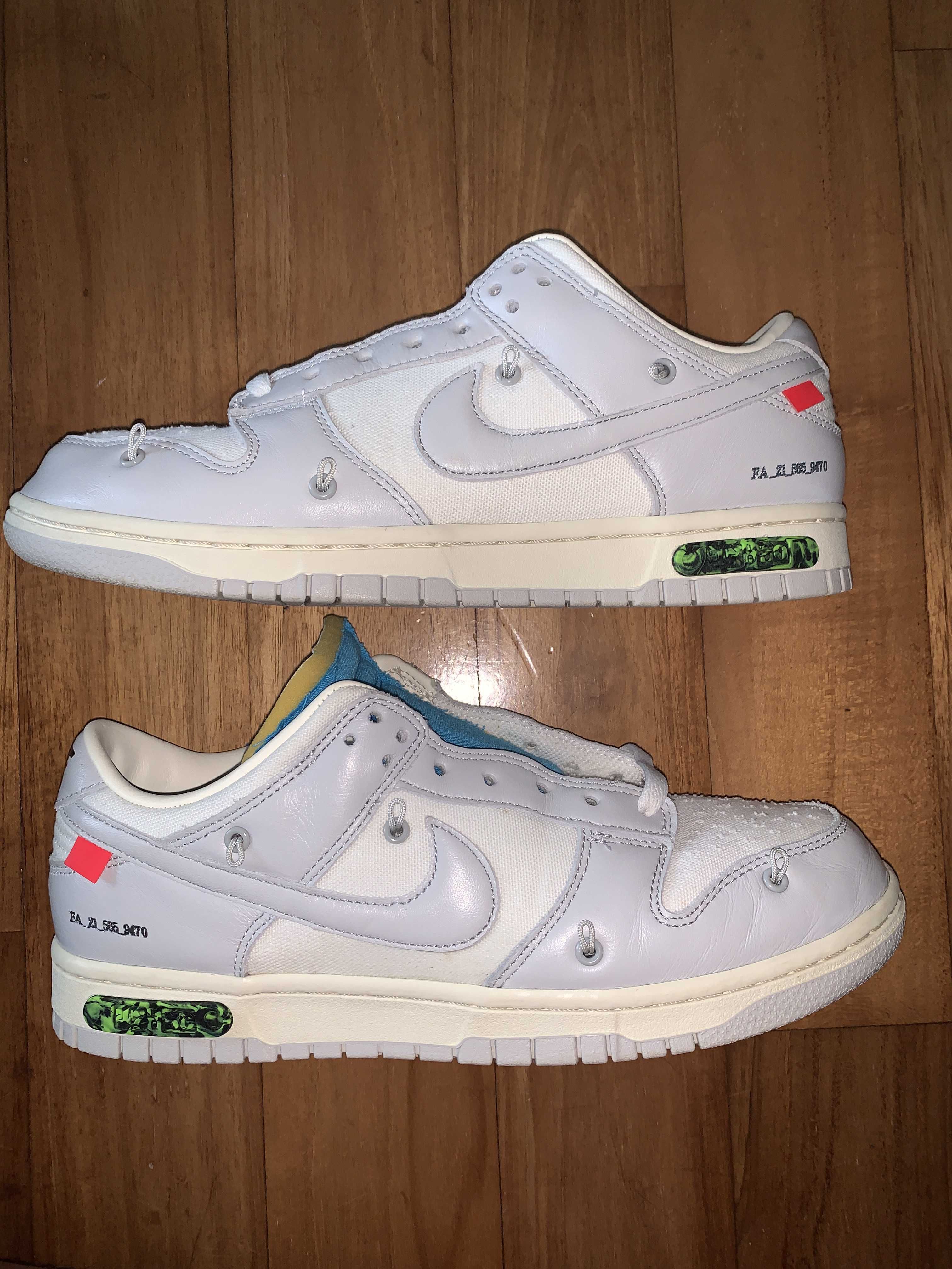 Off-White × Nike Dunk Low "Sail/Neutral Gray"