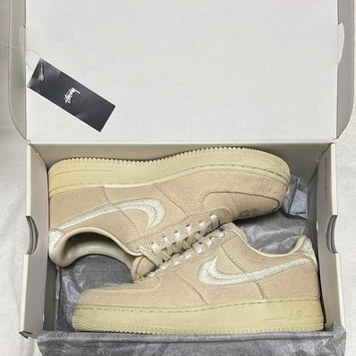 Stussy × Nike Air Force 1 Low "Fossil Stone"