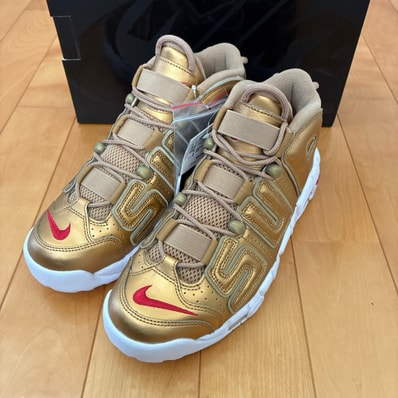 Supreme × Nike Air More Uptempo "Metallic Gold"