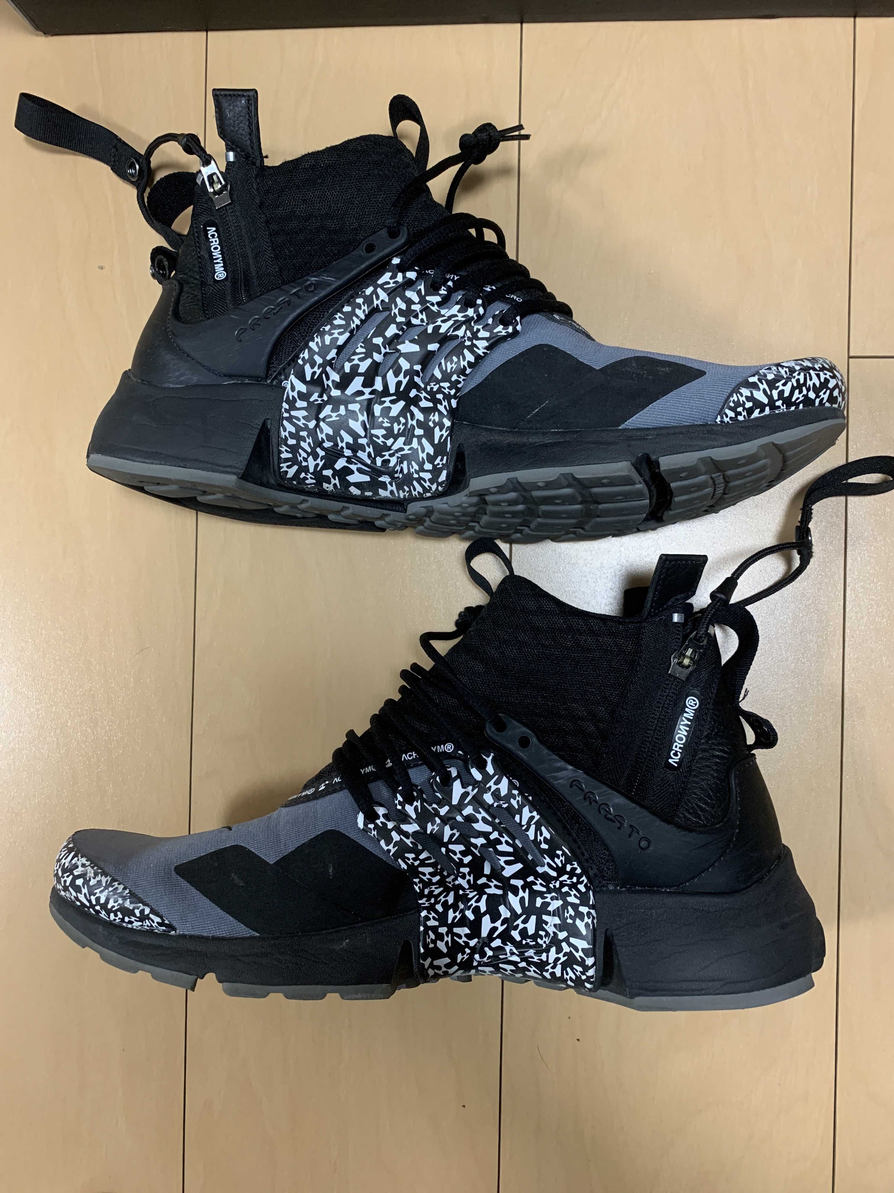 ACRONYM × Nike Air Presto Mid "Cool Grey/Black"