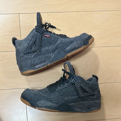 Nike × Levi's Air Jordan 4 "Black Denim" (Tag: LEVIS®)