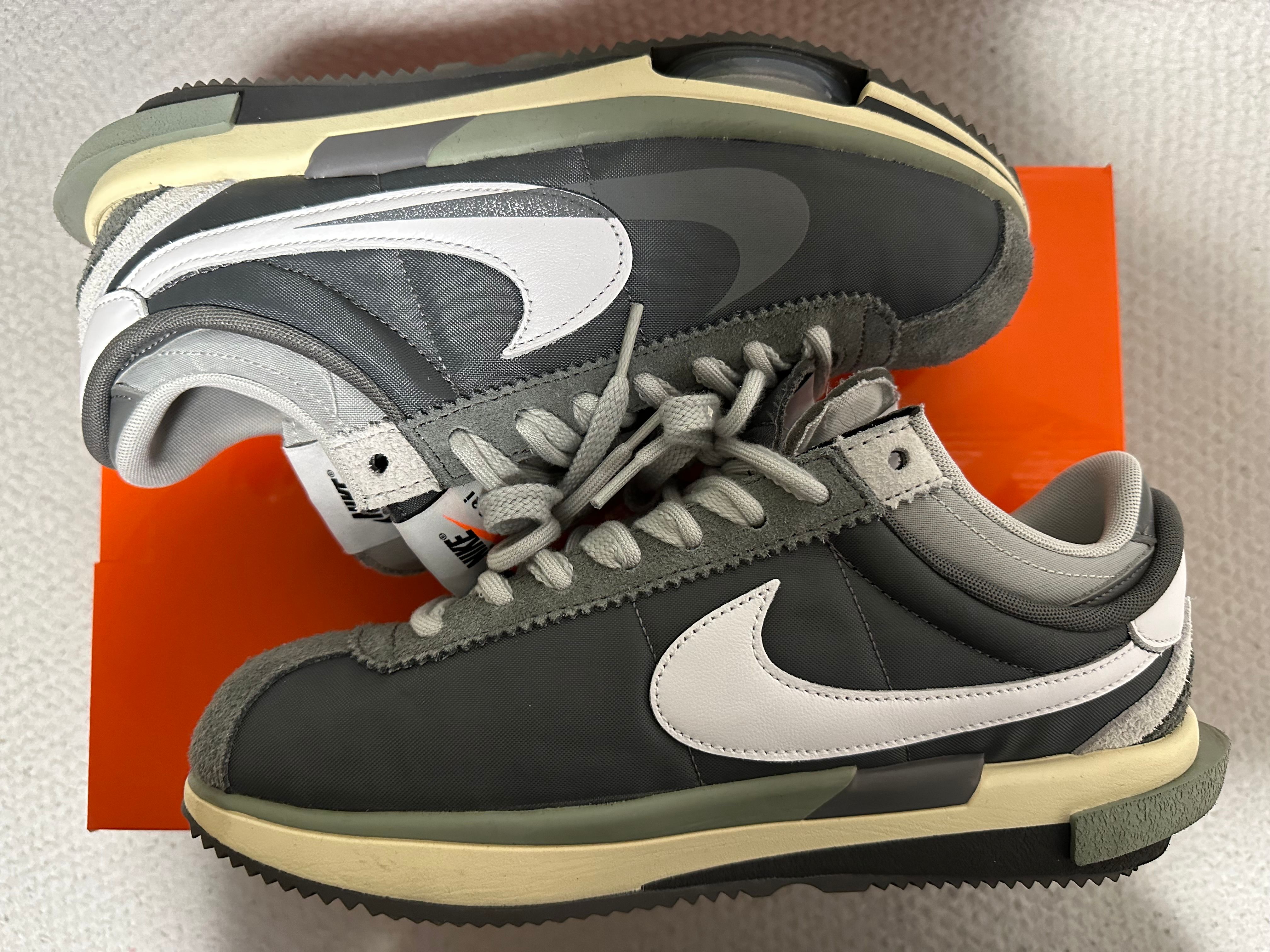 sacai × Nike Zoom Cortez "Iron Grey"
