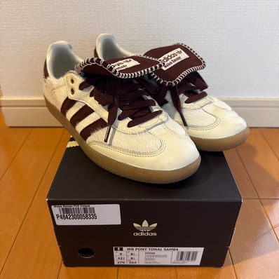 Wales Bonner × adidas Samba Pony Tonal Low "Cream White/Mystery Brown"