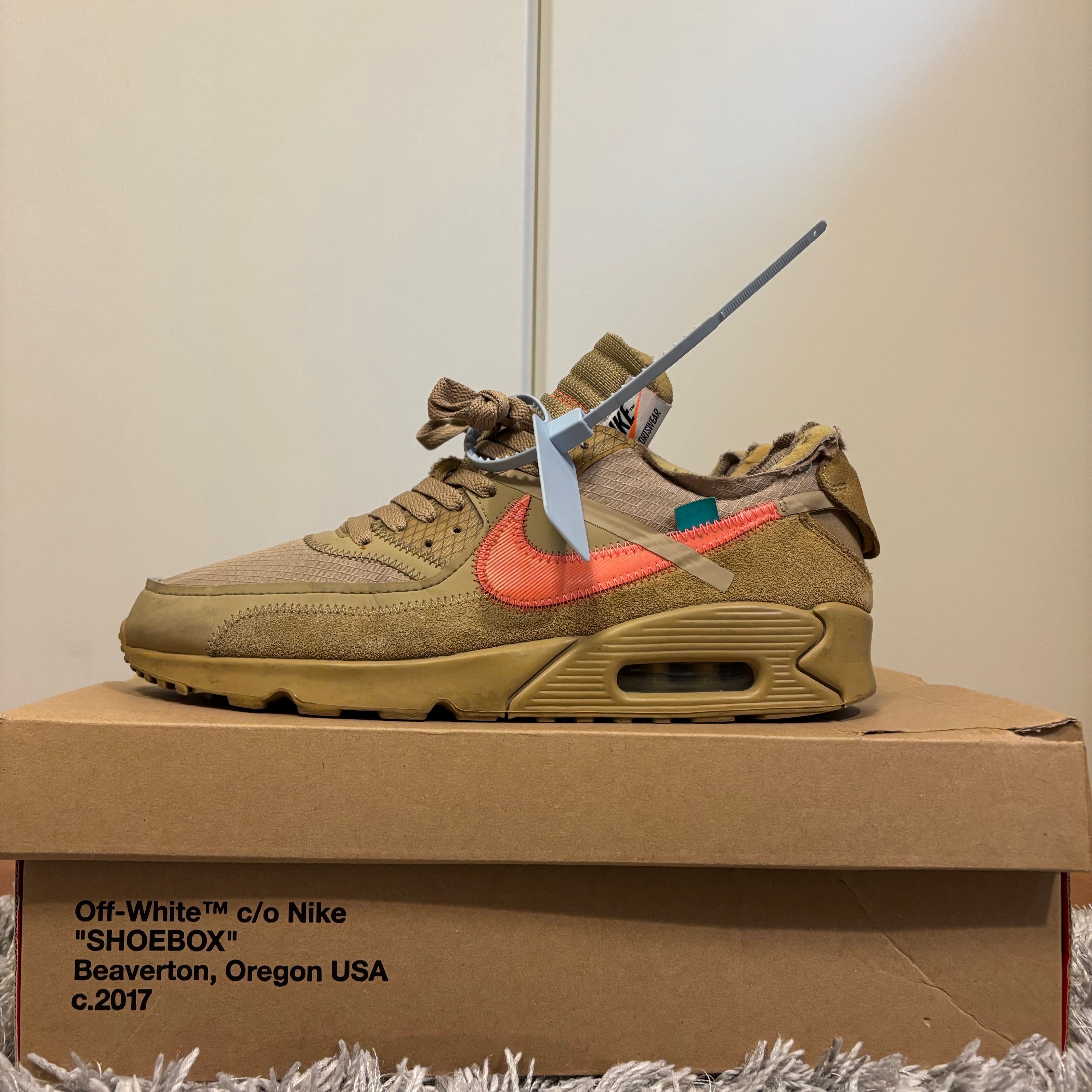 Off-White × Nike Air Max 90 "Desert Ore"
