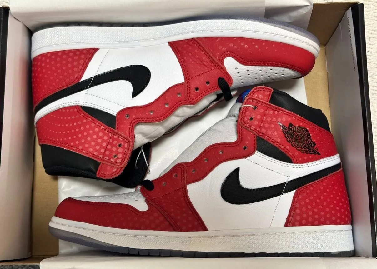Spiderman × Nike Air Jordan 1 Origin Story "Gym Red/White/Photo Blue/Black"
