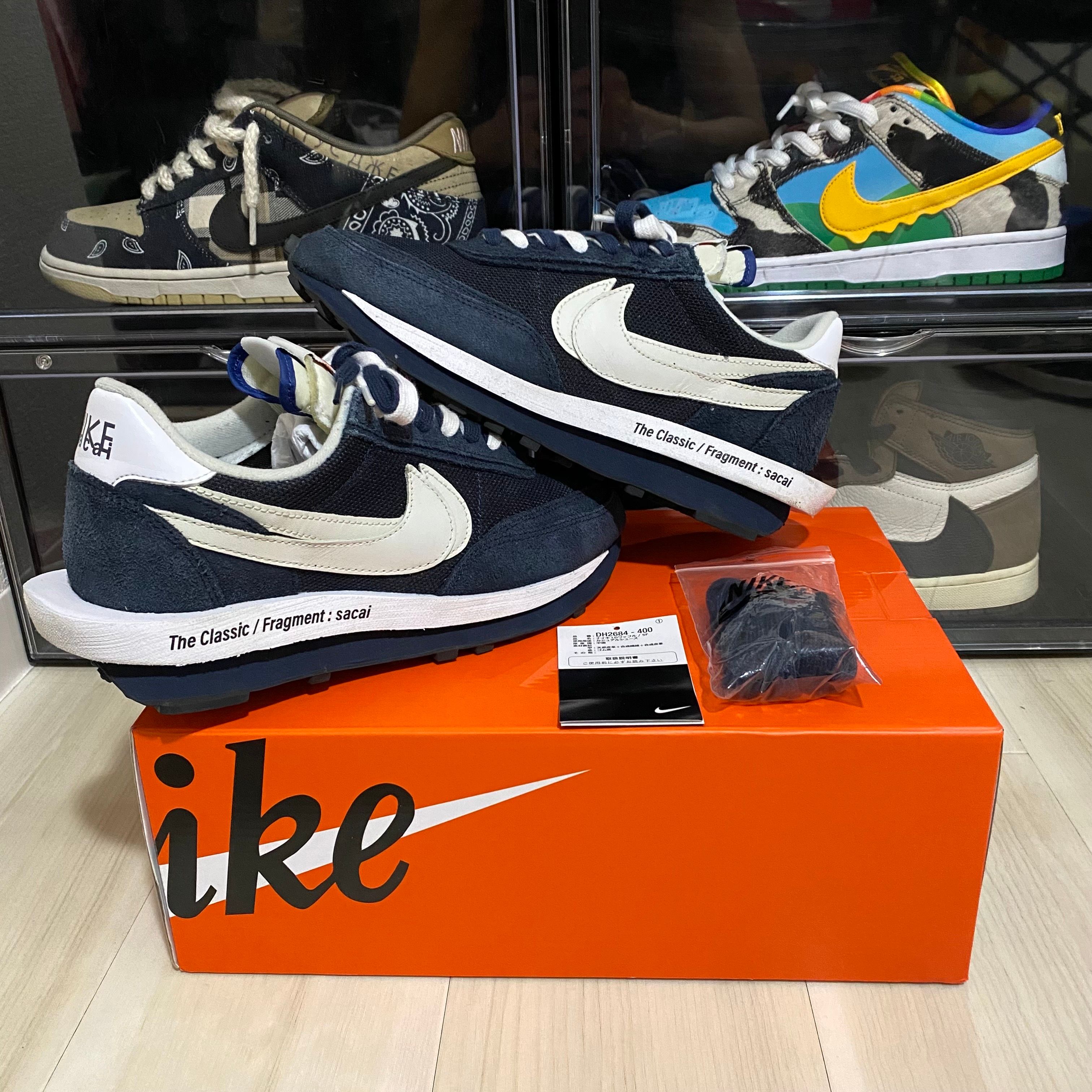Fragment × sacai × Nike LD Waffle "Blackended Blue"