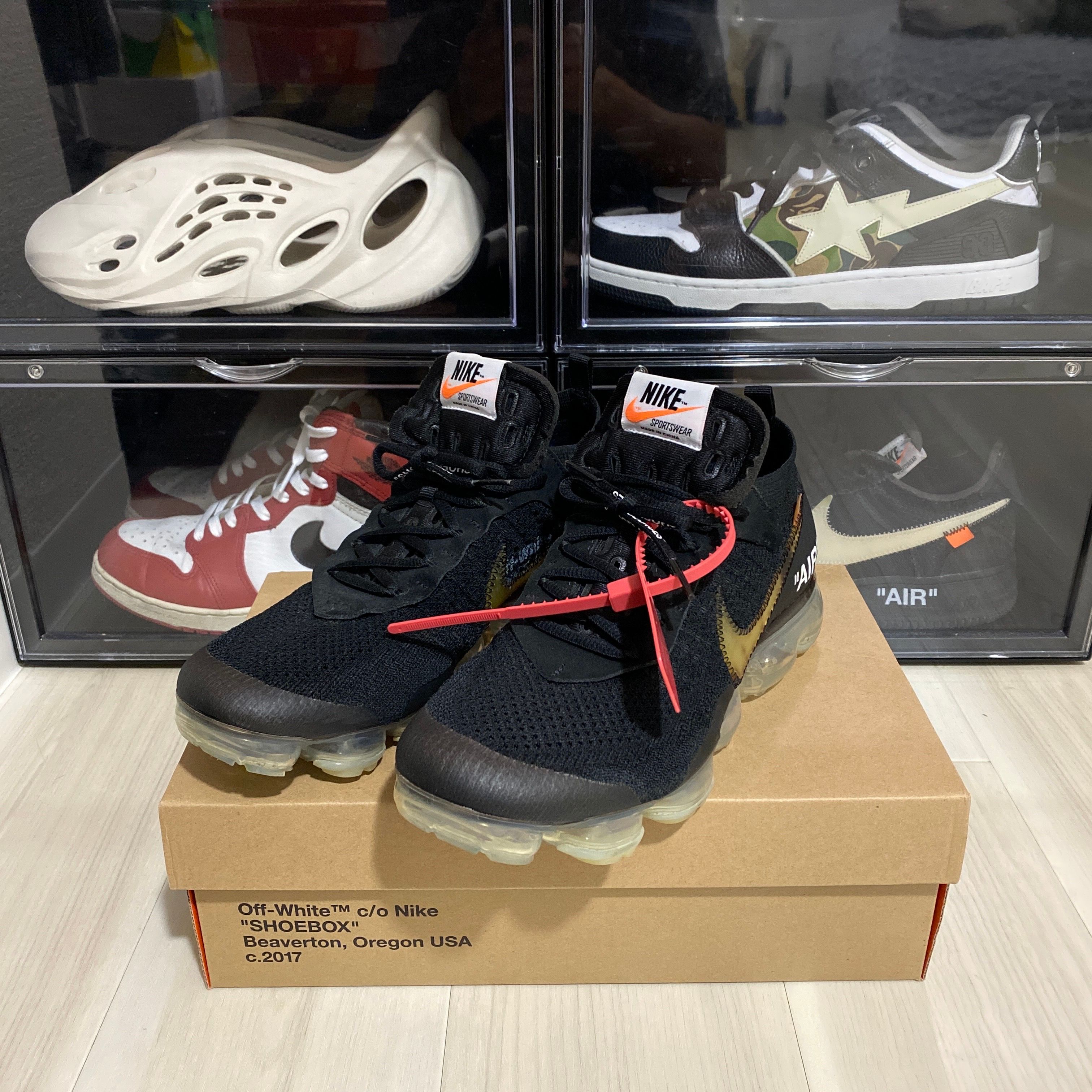 Off-White × Nike Air Vapormax "Black/Total Orange/Clear"