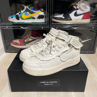 COMME des GARCONS × Nike Air Force 1 Mid "White"