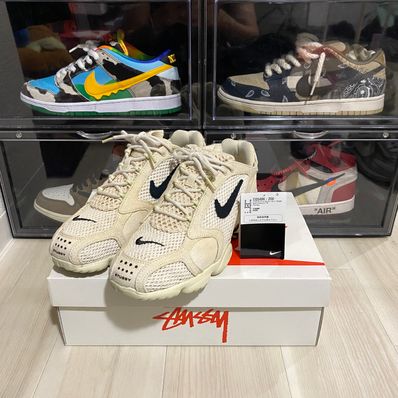 Stussy × Nike Air Zoom Spiridon CG 2 "Fossil/Black"