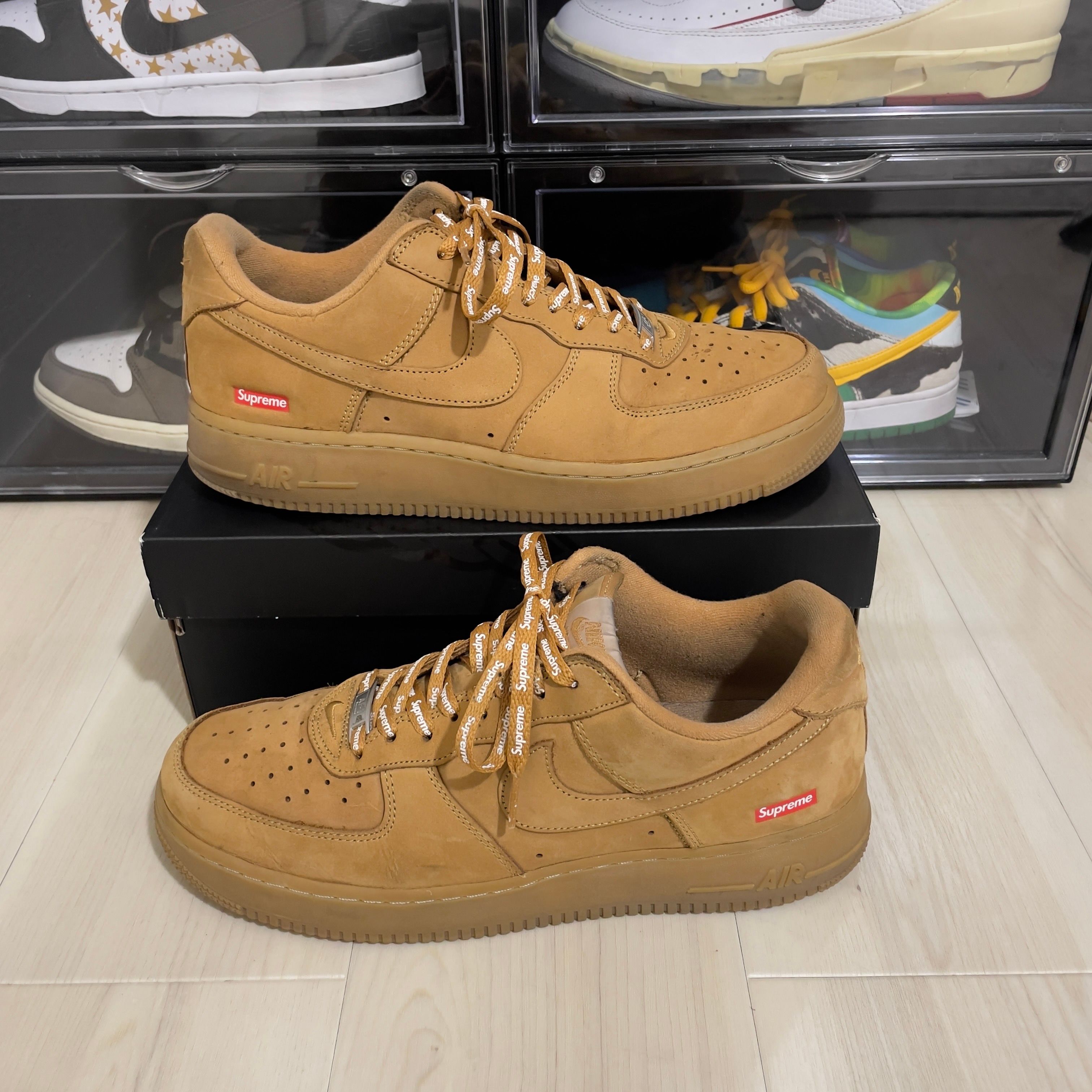 Supreme × Nike Air Force 1 Low "Flax/Wheat"