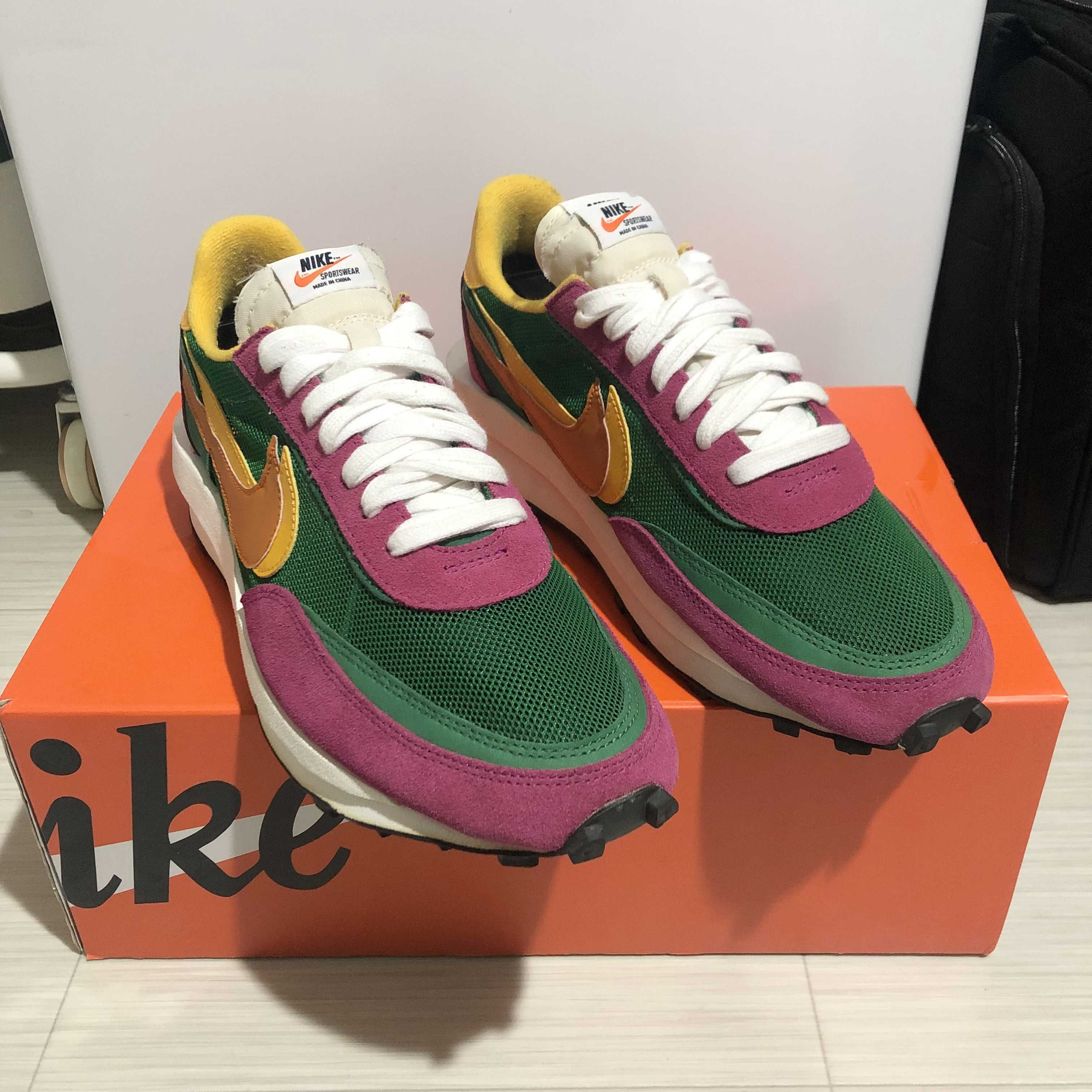 sacai × NIKE LDV WAFFLE "PINE GREEN"