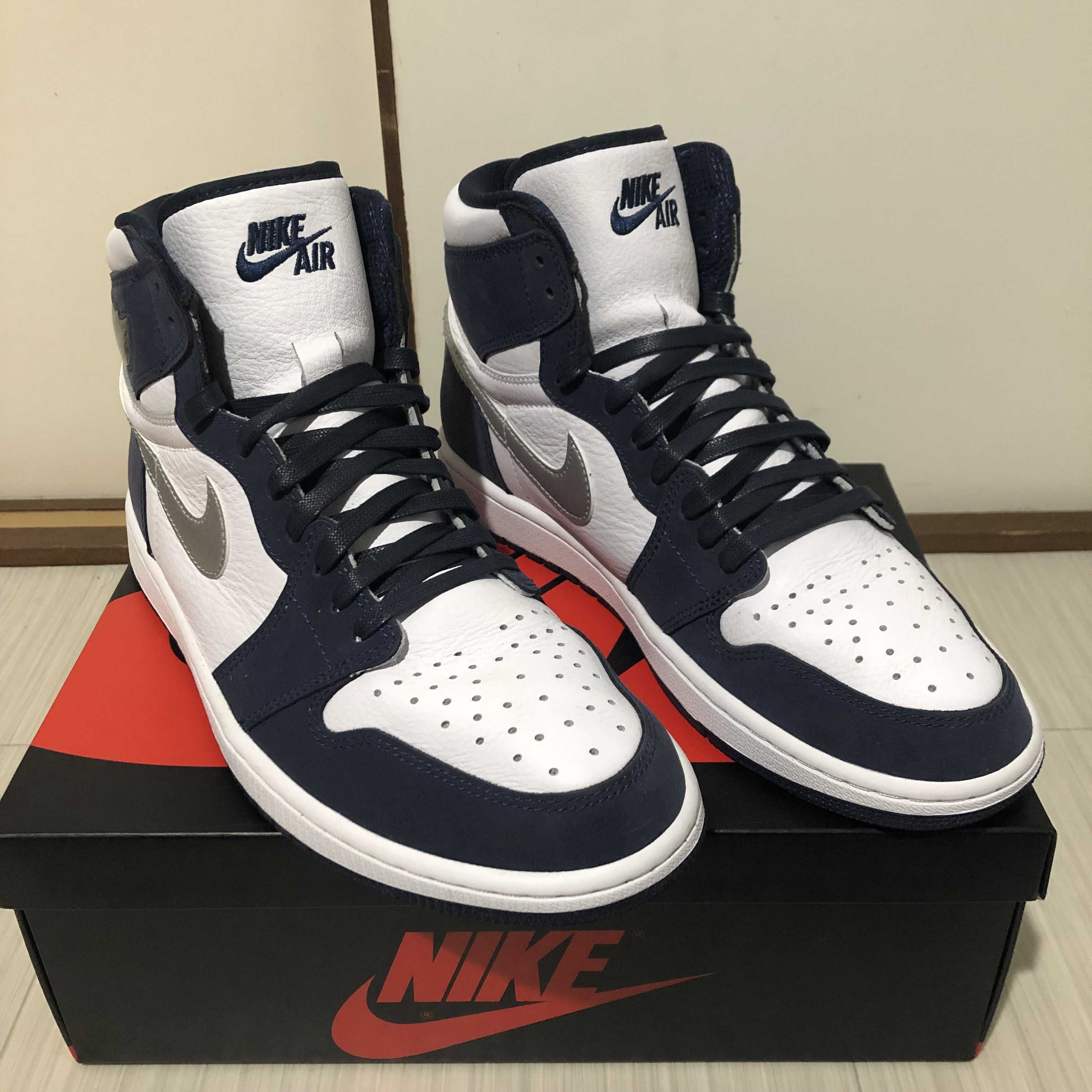 Nike Air Jordan 1 High OG CO.JP "White/Midnight Navy" (2020)(ブリーフケースなし)