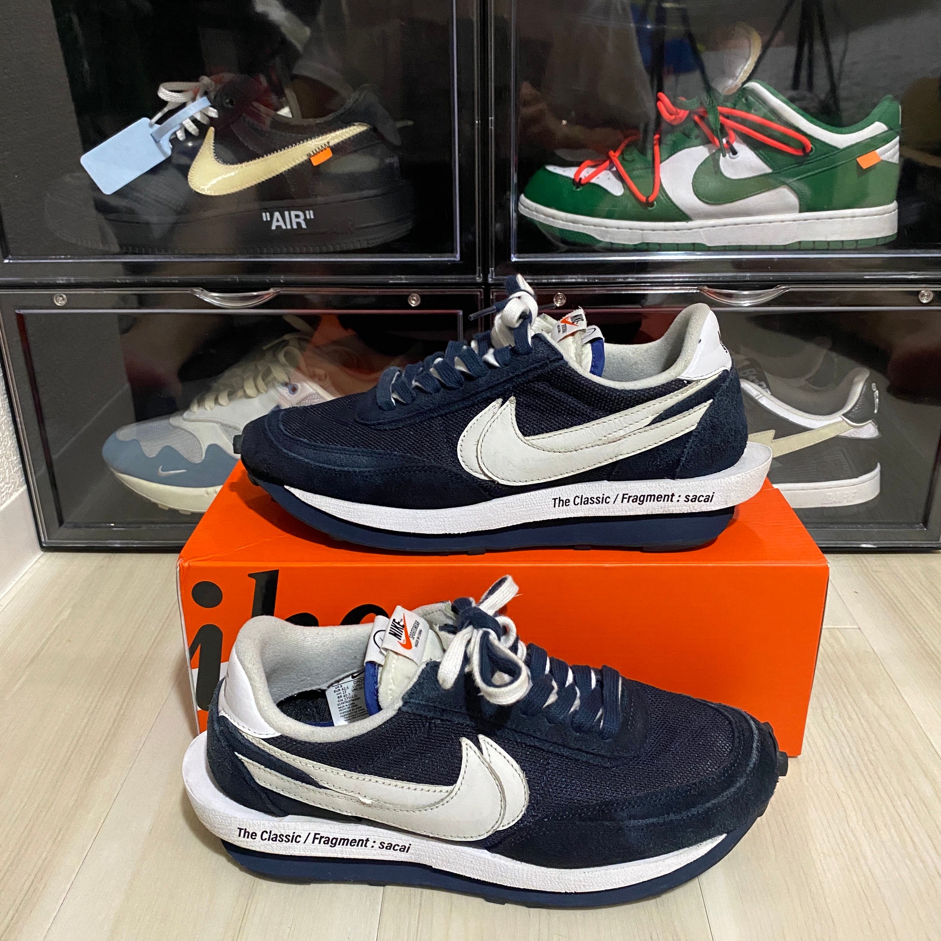 Fragment × sacai × Nike LD Waffle "Blackended Blue"