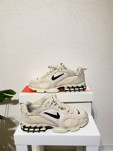 Stussy × Nike Air Zoom Spiridon CG 2 "Fossil/Black"