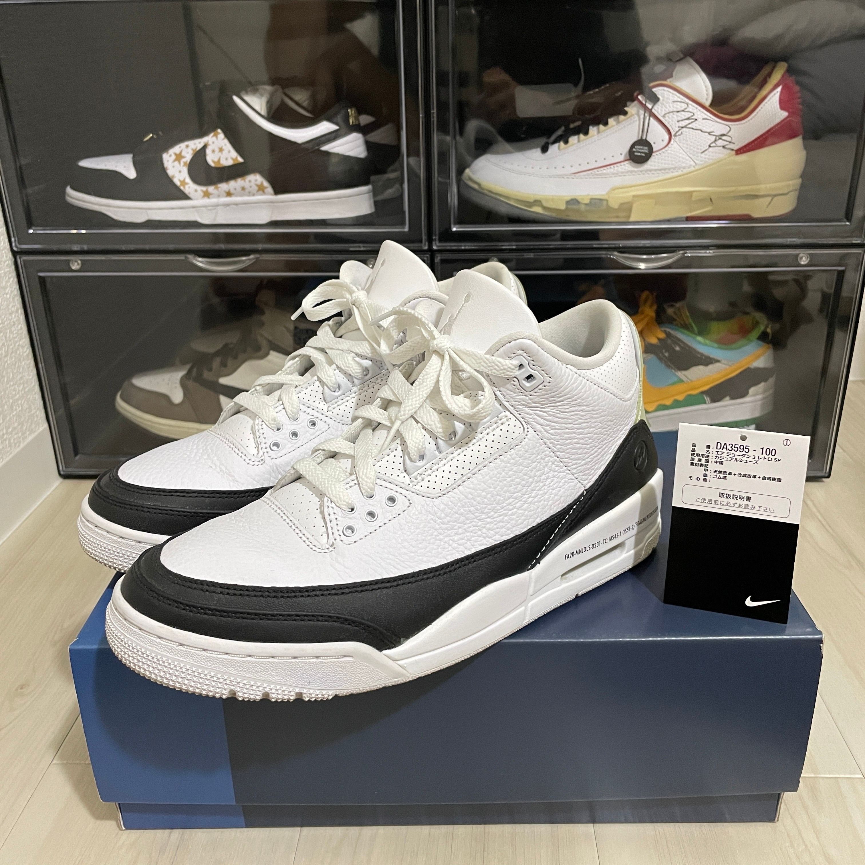 Fragment × Nike Air Jordan 3 "White/Black"