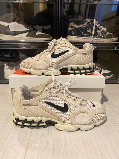 Stussy × Nike Air Zoom Spiridon CG 2 "Fossil/Black"
