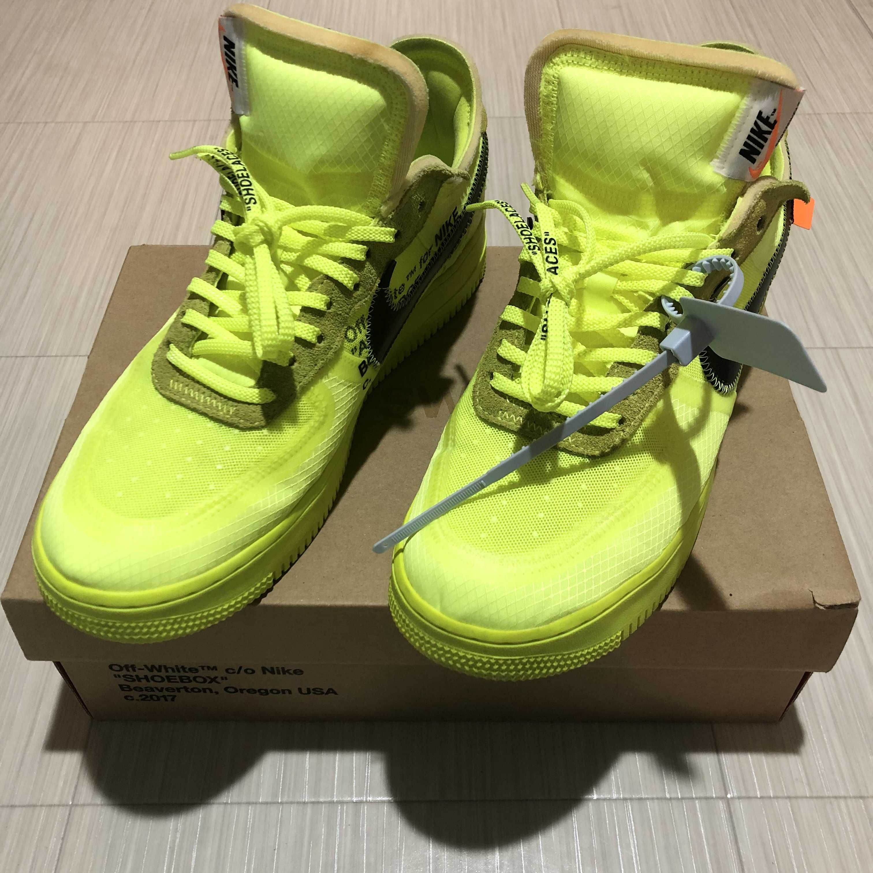 Off-White × Nike Air Force 1 Low "Volt"