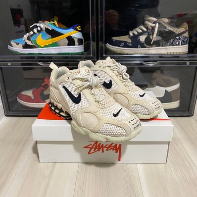Stussy × Nike Air Zoom Spiridon CG 2 "Fossil/Black"