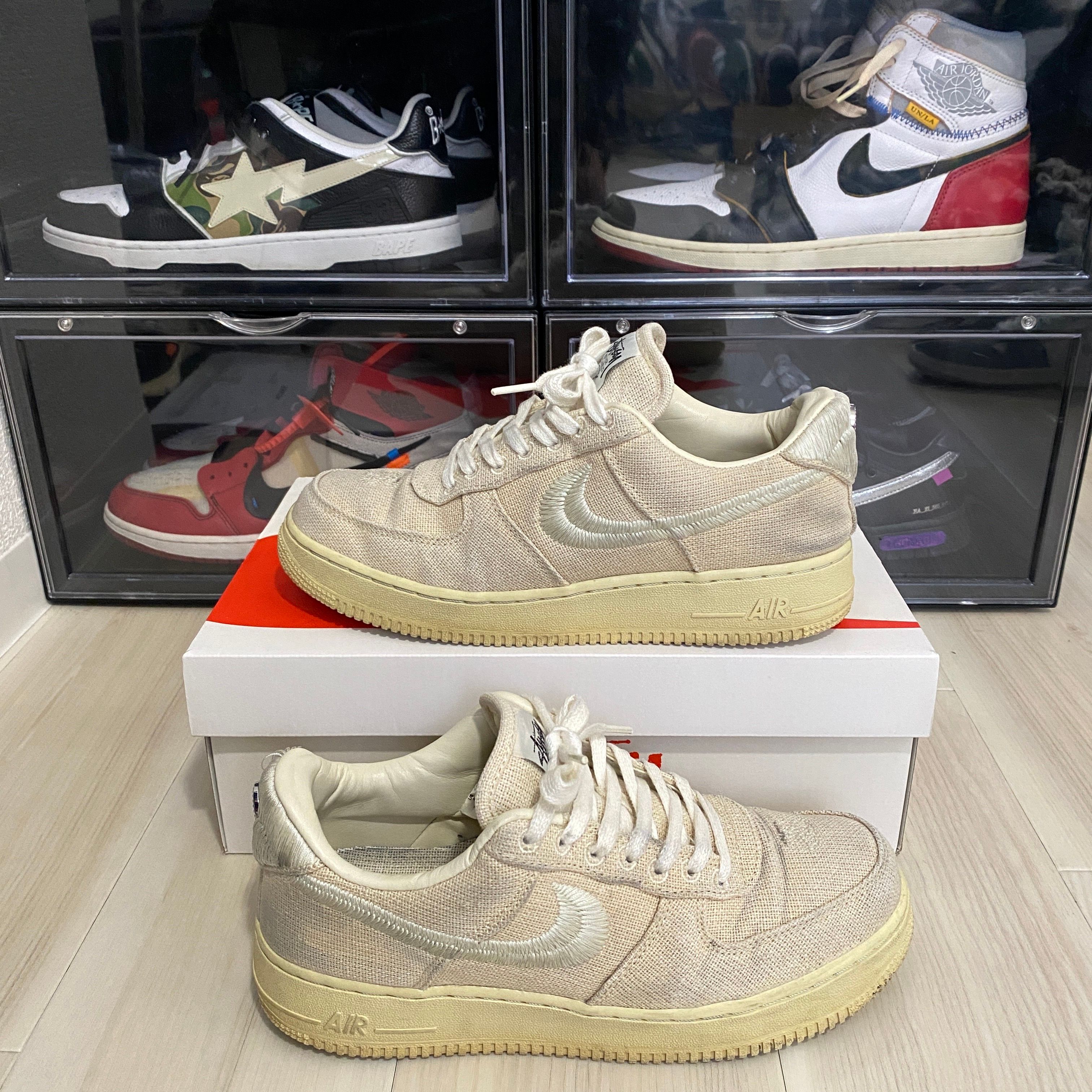 Stussy × Nike Air Force 1 Low "Fossil Stone"