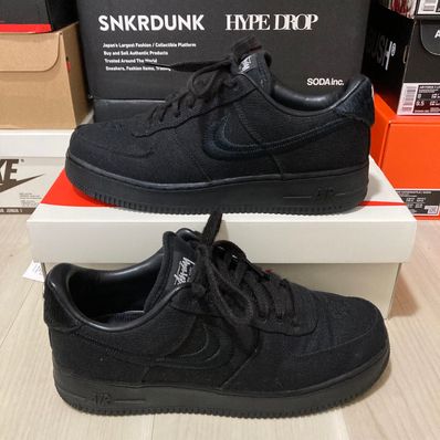 Stussy × Nike Air Force 1 Low "Triple Black"