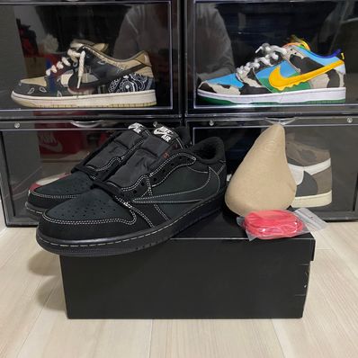 Travis Scott × Nike Air Jordan 1 Low OG SP "Black Phantom"