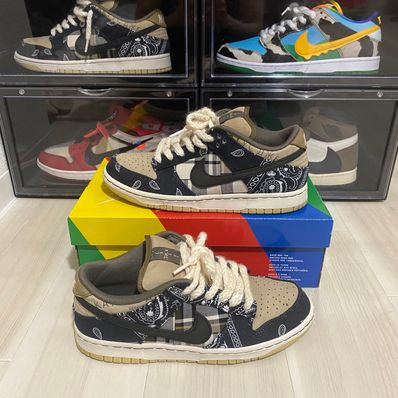 Travis Scott × Nike SB Dunk Low "Black/Parachute Beige"