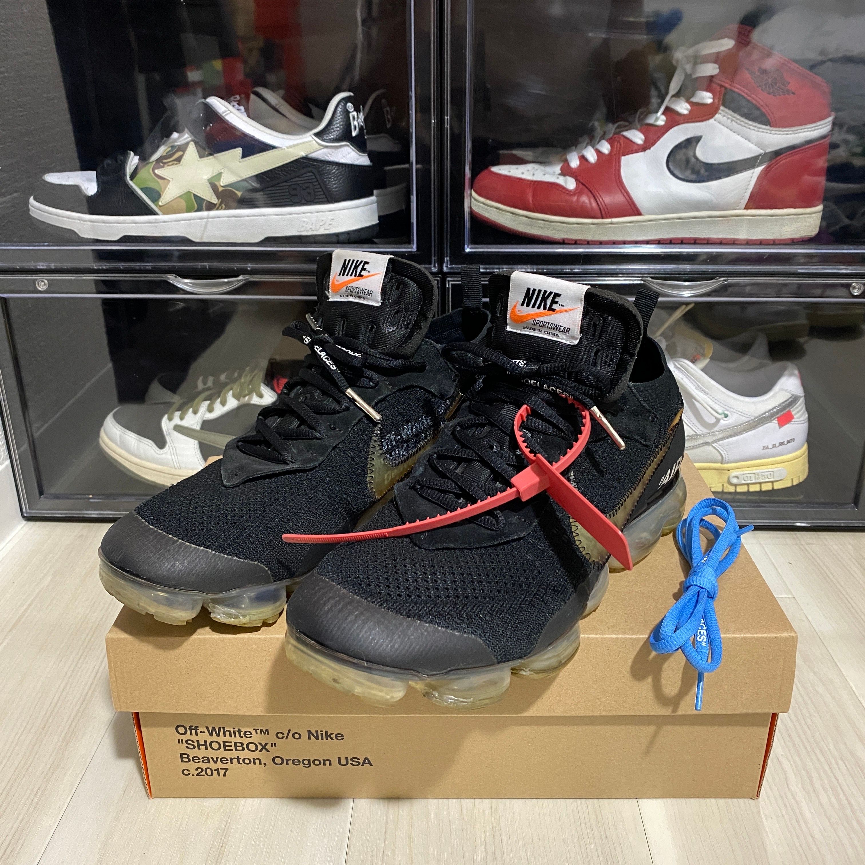 Off-White × Nike Air Vapormax "Black/Total Orange/Clear"