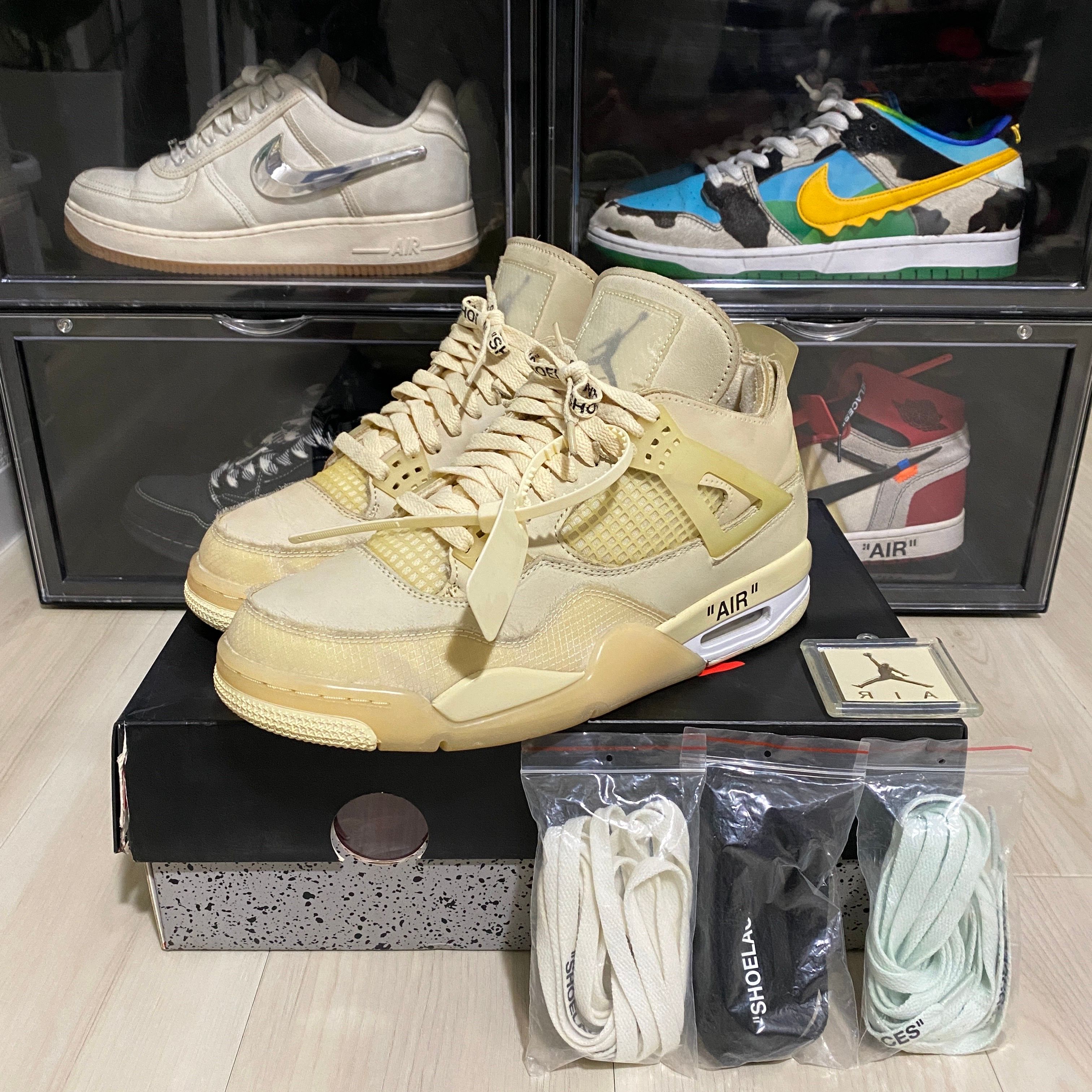 Off-White × Nike Women's Air Jordan 4 SP "Sail"