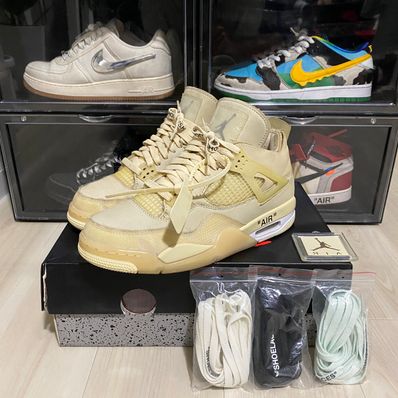 Off-White × Nike Women's Air Jordan 4 SP "Sail"