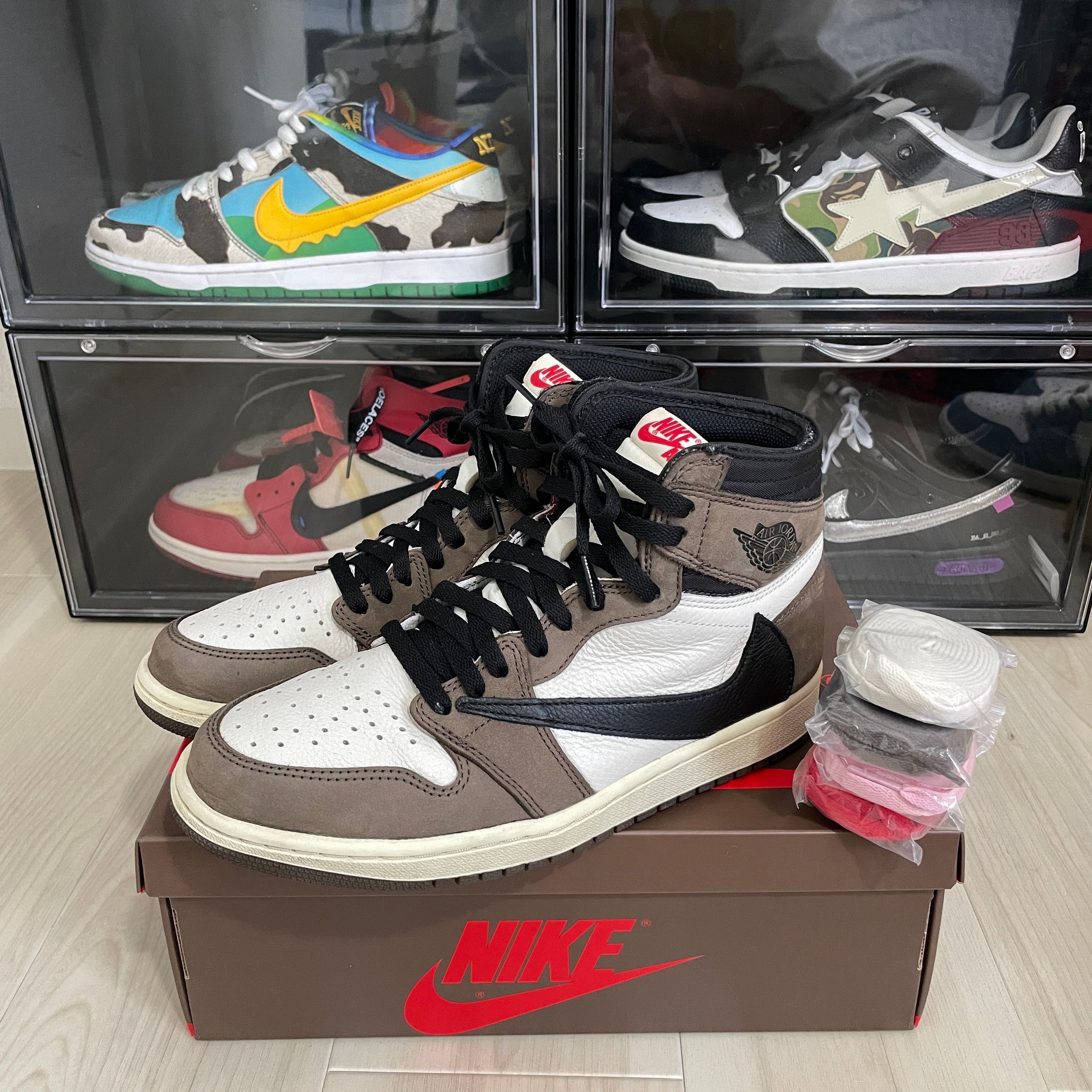 Travis Scott × Nike Air Jordan 1 Retro High OG TS SP "Sail/Dark Mocha"