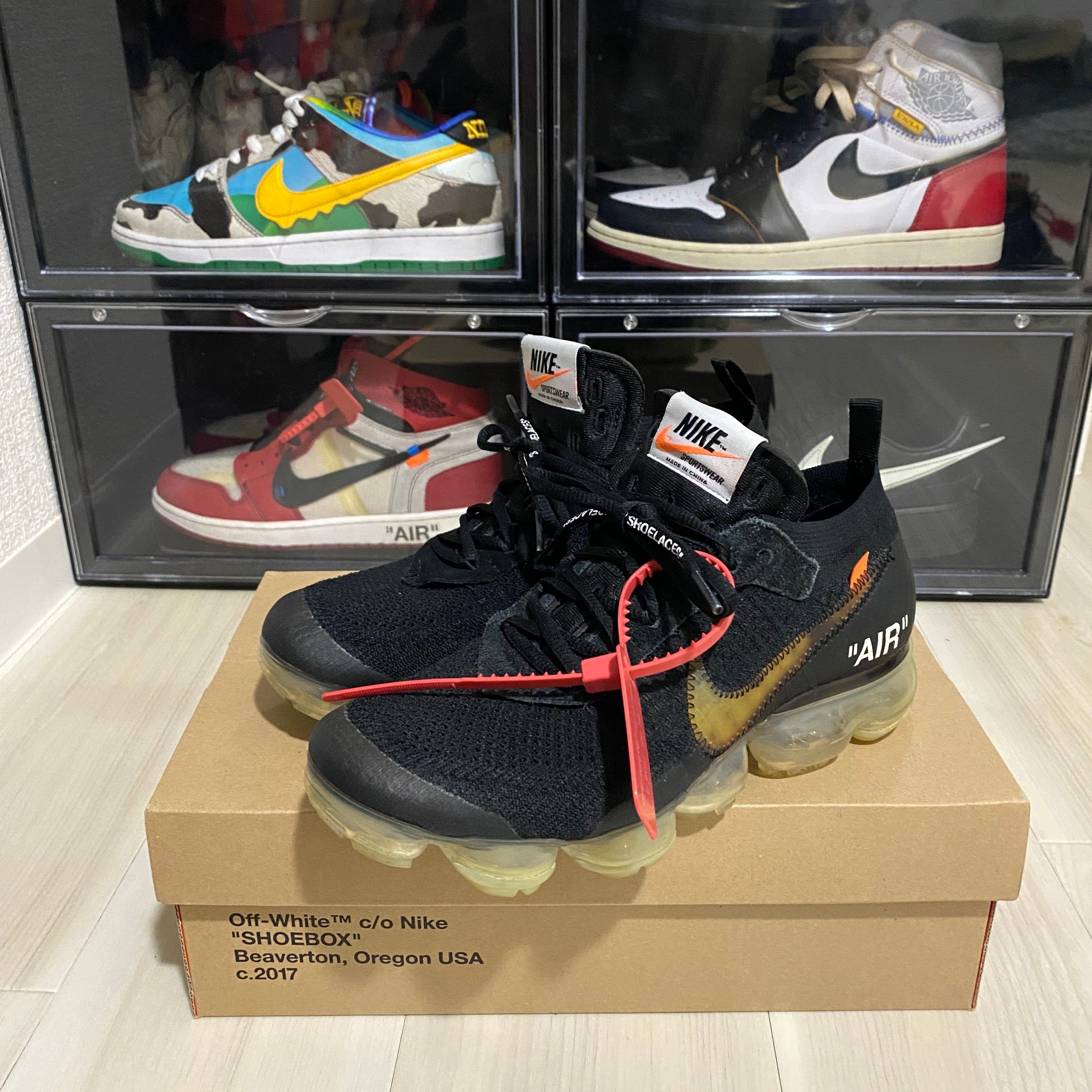 Off-White × Nike Air Vapormax "Black/Total Orange/Clear"
