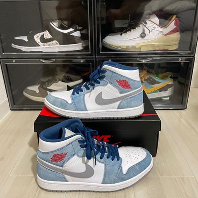 Nike Air Jordan 1 Mid SE "White/Hyper Royal/Red"