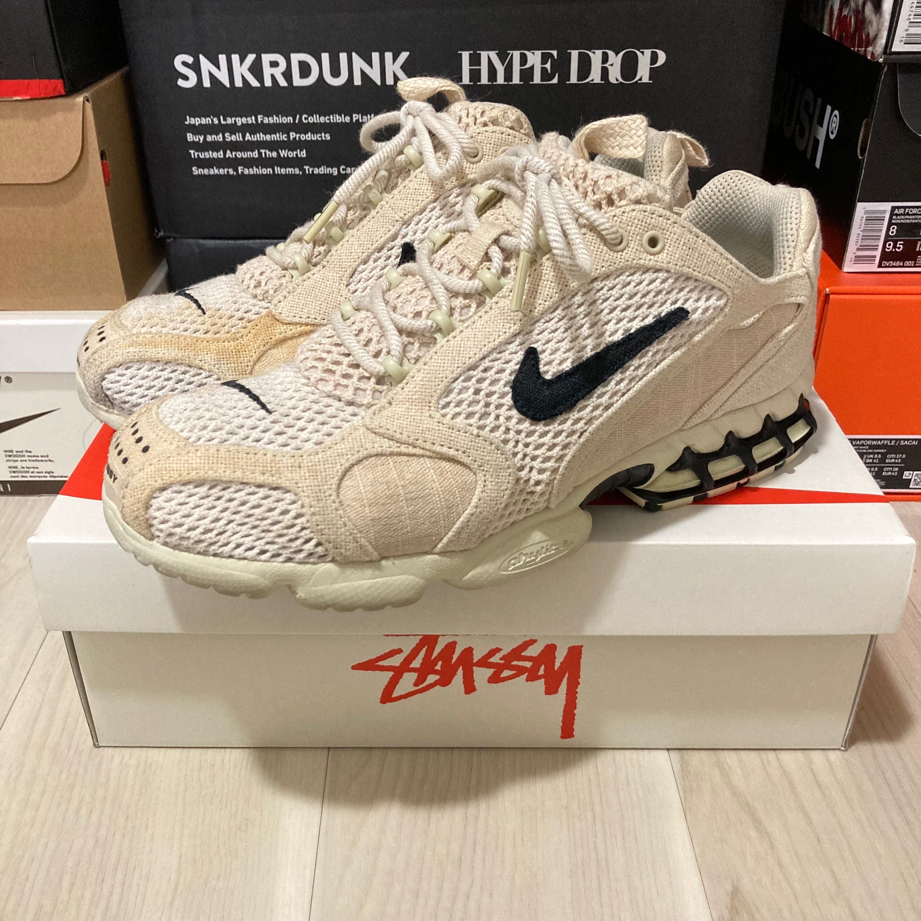 Stussy × Nike Air Zoom Spiridon CG 2 "Fossil/Black"