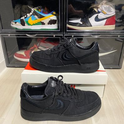 Stussy × Nike Air Force 1 Low "Triple Black"