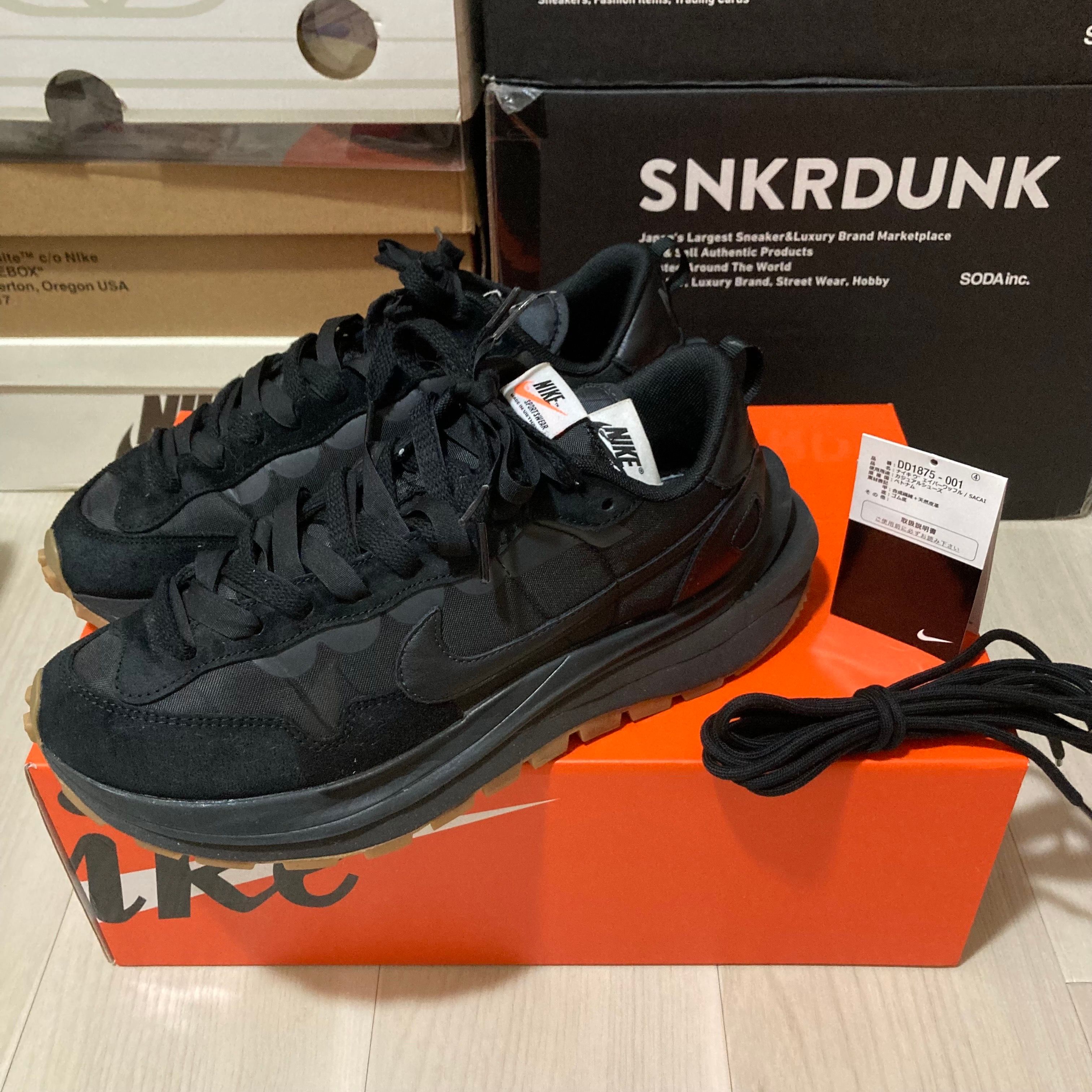 sacai × Nike VaporWaffle "Black Gum"