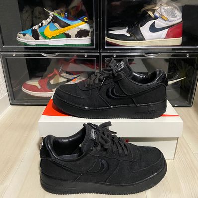 Stussy × Nike Air Force 1 Low "Triple Black"